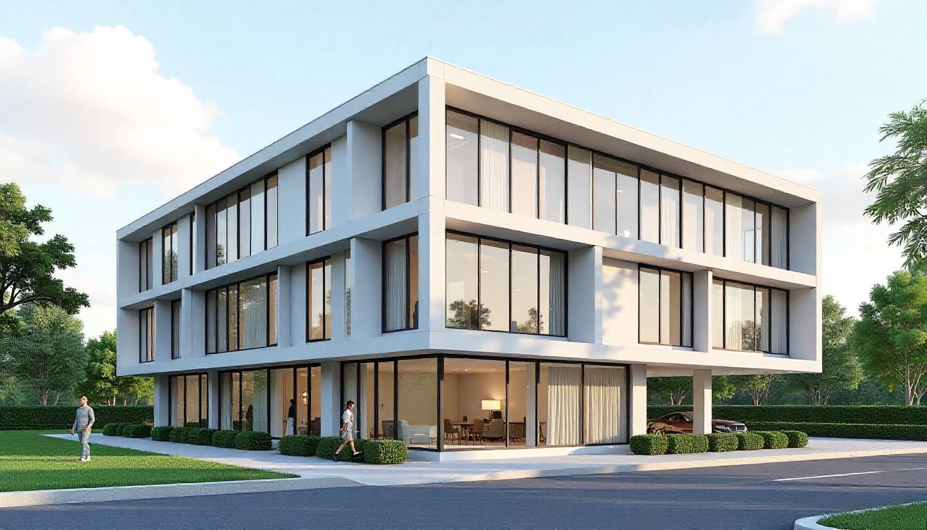 3D Render Office Building (1)