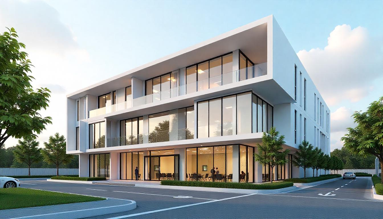 3D Render Office Building (2)